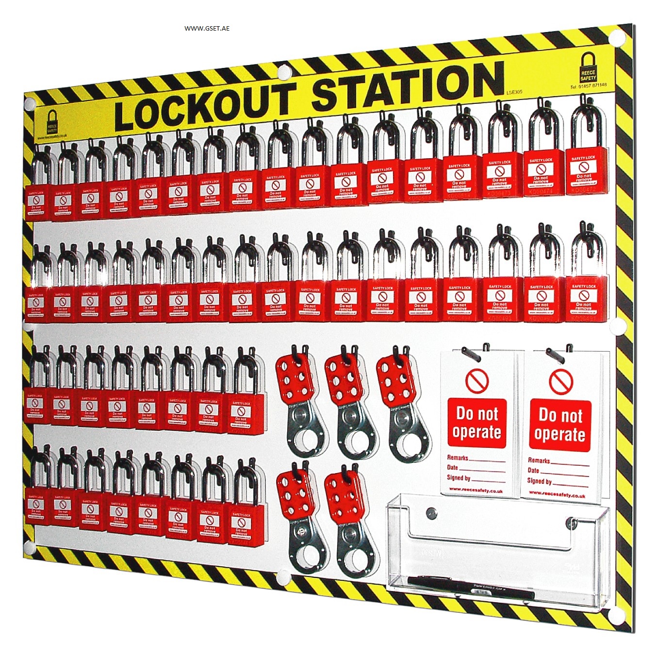 50 lock lockout station with contents Trade and Supply +97142293533