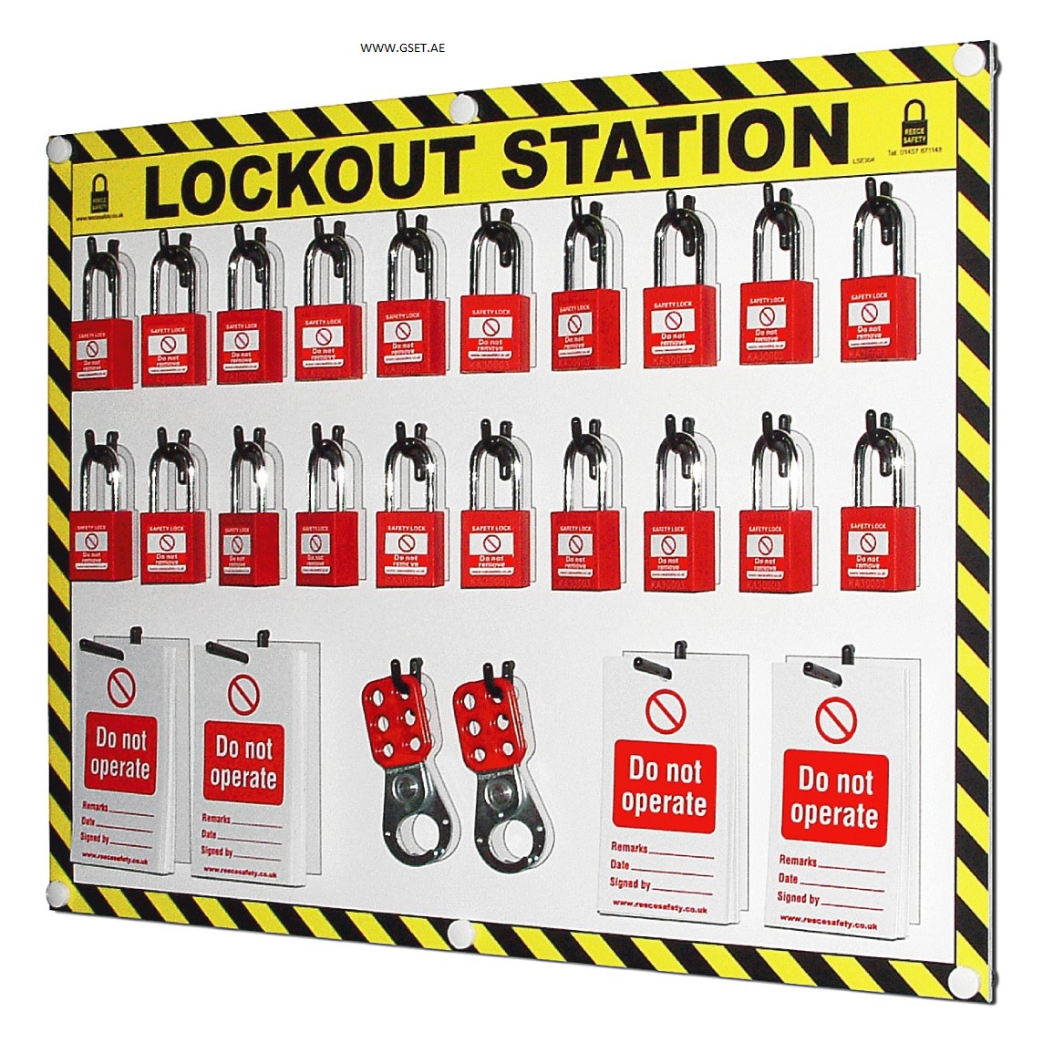 20 lock lockout station with contents Trade and Supply +97142293533